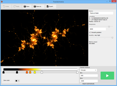 Fractal editor (light theme)